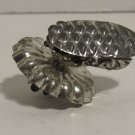 VTG Unique Christmas Tree Tin Metal Clip Candle Holder Large Swivel Cup Pinecone VTG Unique Christmas Tree Tin Metal Clip Candle Holder Large Swivel Cup Pinecone