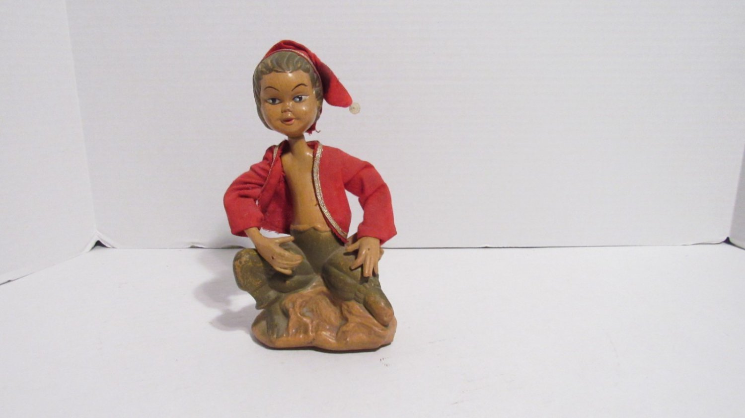Vintage 1960's Pixie Elf Figurine, Collectible Figurine, 60's Figurine