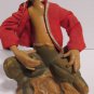 Vintage 1960's Pixie Elf Figurine, Collectible Figurine, 60's Figurine