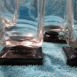 Disaronno Amaretto Square Tumblers Black Pedestal Base Vintage Barware (Set of 4