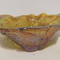 Vintage Indiana Glass Marigold Carnival Glass Bowl Loganberry Pattern
