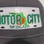 Motor City Of Ocala Gray With White Mesh Back Snapback Trucker Hat Richardson