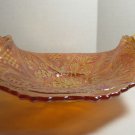 Vintage Marigold Carnival Glass Dish Handled Small Glass Dish Marigold In Color Vintage Marigold Carnival Glass Dish Handled Small Glass Dish Marigold In Color