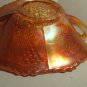 Vintage Marigold Carnival Glass Dish Handled Small Glass Dish Marigold In Color