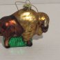 Vintage Blown Glass Buffalo Ornament Christmas Ornament Vintage