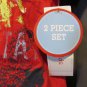 Wonder Kids Boy’s 2-Piece Short Set Size 3T - Red Dinosaur T-Shirt & Plaid Short