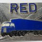 Vintage Silver-Tone "RED" Trucking Belt Buckle