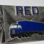 Vintage Silver-Tone "RED" Trucking Belt Buckle