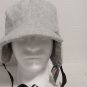 3M Thinsulate Gray Felt Trapper Hat With Fur Flip Down Ear Flaps And Ear Band