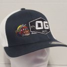 OG Moto Trucker Hat FlexFit 110 Snap Back Blue With White Mesh Back New Hat