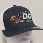 OG Moto Trucker Hat FlexFit 110 Snap Back Blue With White Mesh Back New Hat