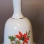 Vintage Fine Bone China Christmas Dinner Bell – Poinsettia & Holly