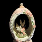 Vintage Music Box Egg Doves Roses Some Enchanted Evening 7” Japan READ Vintage Music Box Egg Doves Roses Some Enchanted Evening 7” Japan READ