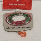Kohl's Merry Christmas Wreath Ornament With Bead Dangle Still Has Tags Attached Kohl's Merry Christmas Wreath Ornament With Bead Dangle Still Has Tags Attached