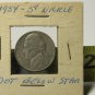 1954 Jefferson Nickel - Rare "Dot Below Star" Die Error - Circulated