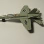 Vintage F-18 Hornet Diecast Fighter Jet - Gray Military Toy Plane