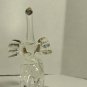 Blown Glass Elephant With Gold Tone Accents 3" Tall 2" Across Sits On Mirror
