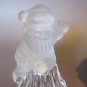 Vintage JSNY Frosted Crystal Christmas Bell Set - Santa & Caroler