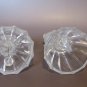 Vintage JSNY Frosted Crystal Christmas Bell Set - Santa & Caroler