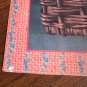Vintage Style Union Mills Flour Print Child Basket Roses Kitchen Wall Art 14x11