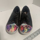 Klog Footwear Sneakers Size 8M Abstract Tongue And Toe With Black Leather Uppers