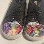 Klog Footwear Sneakers Size 8M Abstract Tongue And Toe With Black Leather Uppers