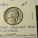 1960 Jefferson Nickel – Rare Doubled Die Error? – Double Profile & Lettering