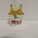 Beer Icebucket Christmas Ornament Plastic Beer Bottle In Ice Bucket Ornament