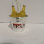 Beer Icebucket Christmas Ornament Plastic Beer Bottle In Ice Bucket Ornament