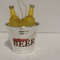 Beer Icebucket Christmas Ornament Plastic Beer Bottle In Ice Bucket Ornament