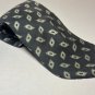 Vintage Envoy All Silk Men's Necktie, Black/Gray Design Tie, Neckties