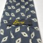 Vintage Envoy All Silk Men's Necktie, Black/Gray Design Tie, Neckties