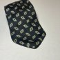 Vintage Envoy All Silk Men's Necktie, Black/Gray Design Tie, Neckties