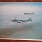 Vintage Jumbo Postcard 8x10: B-17 & B-36 Strategic Aerospace Museum Bellevue NE