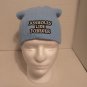 Light Blue Beanie Stocking Cap *holes Live For Ever Patch Sayings Stocking Cap