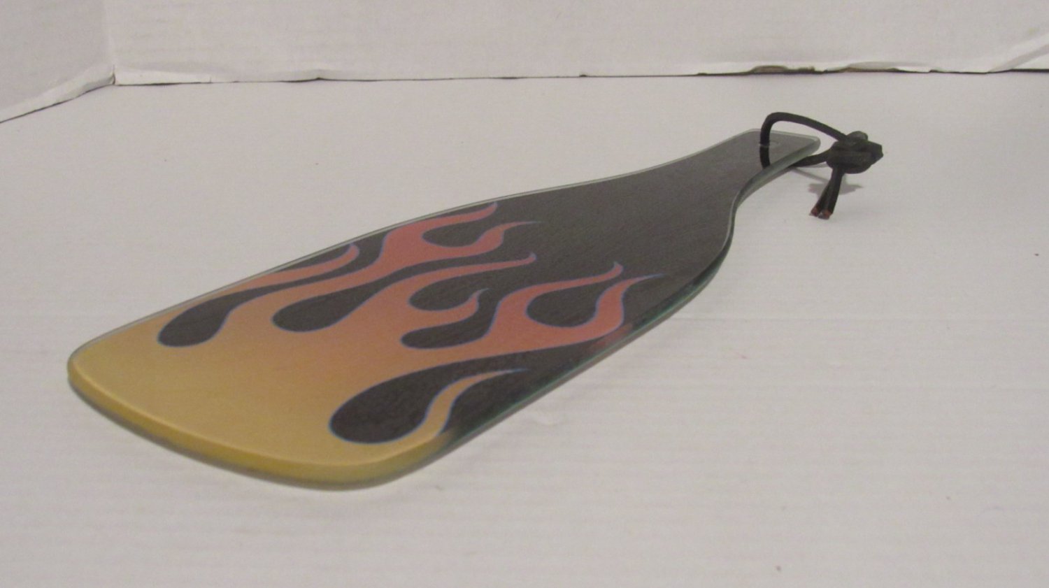 Glass Wine Bottle Trivet Wall Hanger Home Decor Harley Design Flames Man Cave