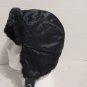 Trapper Hat Nylon With Faux Fur Ear Flaps And Snap Bill Quilted Liner Size Small