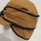 Crown Cap Nail Head Canvas Railroad Cap W/Ear Band Faux Fur & Quilted Liner New Crown Cap Nail Head Canvas Railroad Cap W/Ear Band Faux Fur & Quilted Liner New