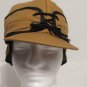 Crown Cap Nail Head Canvas Railroad Cap W/Ear Band Faux Fur & Quilted Liner New