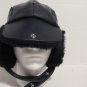Faux Leather Trapper Hat With Faux Fur Ear Flaps And Snap Up Bill Size 7