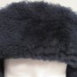 Faux Leather Trapper Hat With Faux Fur Ear Flaps And Snap Up Bill Size 7