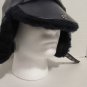 Faux Leather Trapper Hat With Faux Fur Ear Flaps And Snap Up Bill Size 7