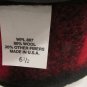 Buffalo Check Crown Cap Wool with Faux Fur Ear Band Size 6 1/2 Railroad Cap