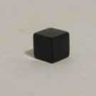 Vintage Black Die Cube Without Any Dots, Or Writing, Plain Black Cube Die Piece
