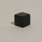 Vintage Black Die Cube Without Any Dots, Or Writing, Plain Black Cube Die Piece