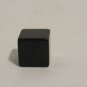 Vintage Black Die Cube Without Any Dots, Or Writing, Plain Black Cube Die Piece