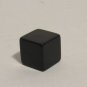 Vintage Black Die Cube Without Any Dots, Or Writing, Plain Black Cube Die Piece