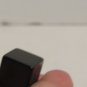 Vintage Black Die Cube Without Any Dots, Or Writing, Plain Black Cube Die Piece