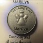 Vintage GANZ Guardian Angel Token "Marilyn" Personalized Keepsake Coin w/ Box