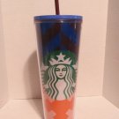 24 Ounce Starbucks Double Wall Insulated Plastic Cup With Straw 9" Tall 24 Ounce Starbucks Double Wall Insulated Plastic Cup With Straw 9" Tall